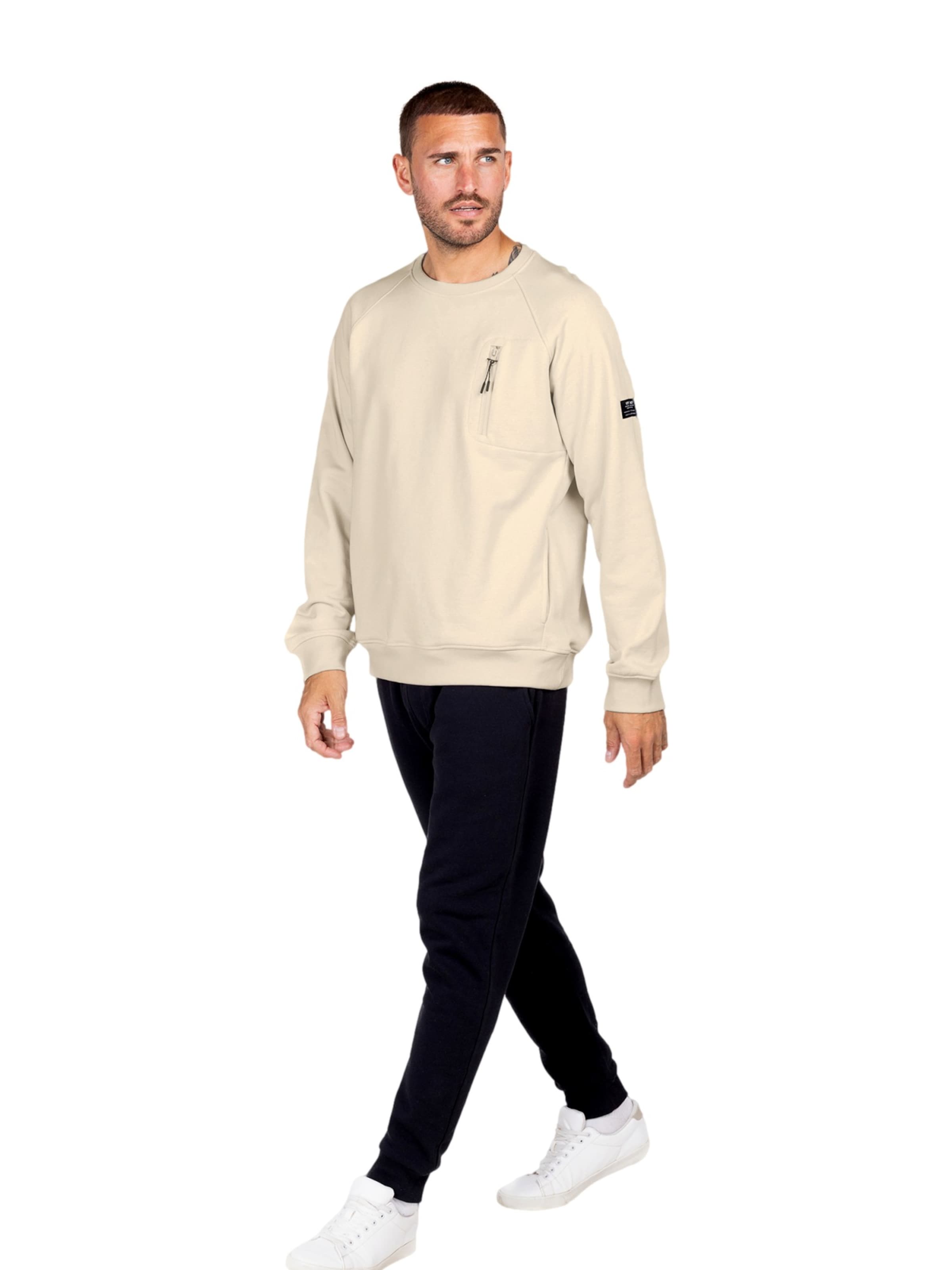 Key Largo Sweatshirt 'KLFINAL' in Beige