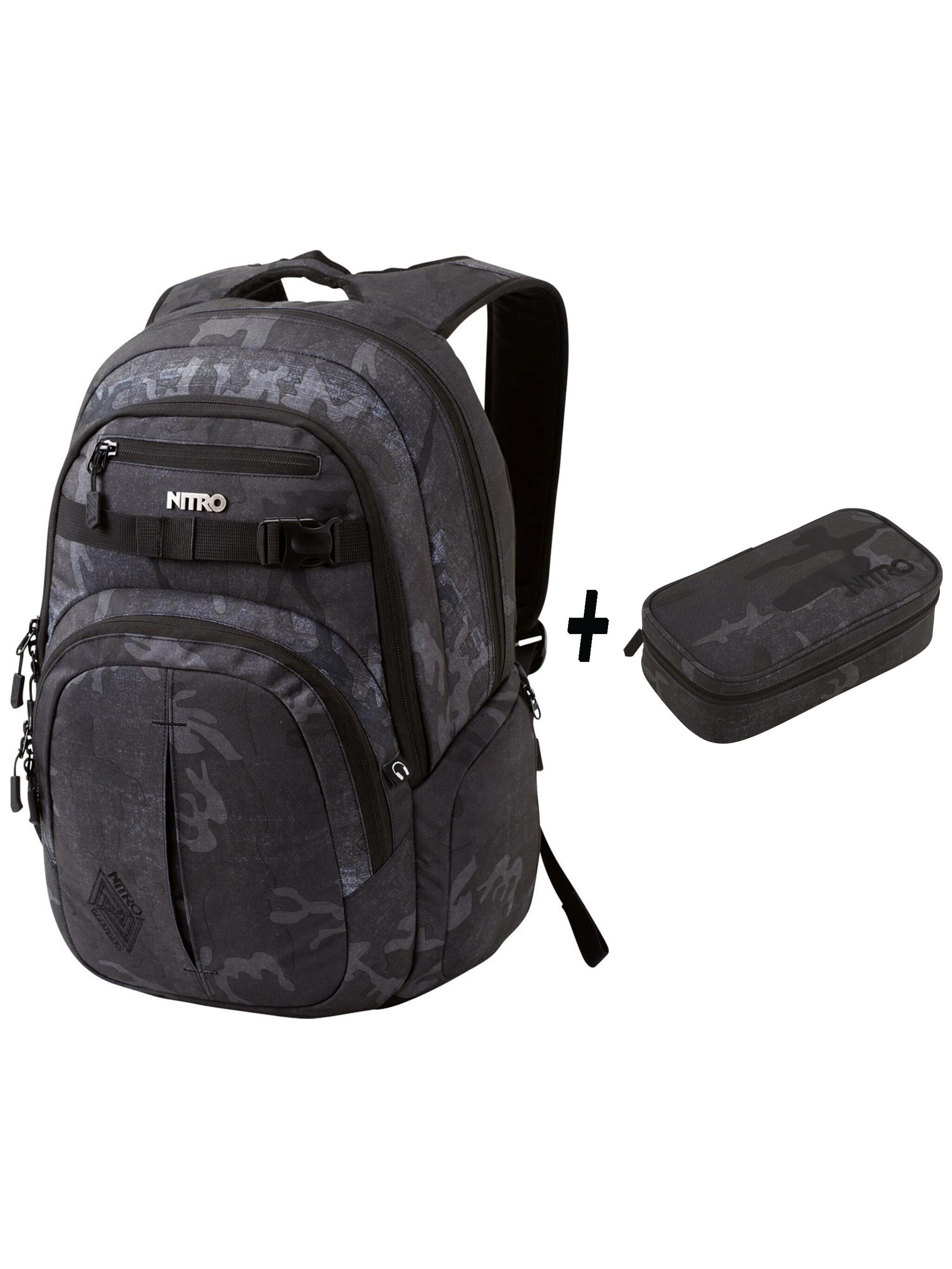 NITRO Backpack in Black: front