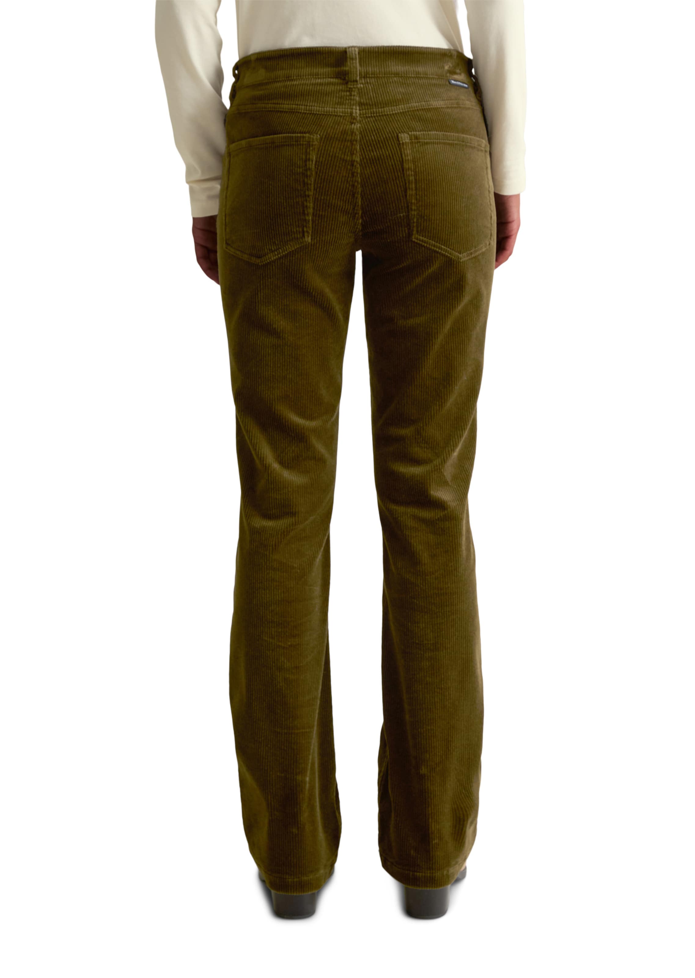 Marc O'Polo DENIM Boot cut Trousers in Brown