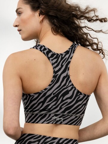 Hey Honey Bustier Sport-BH 'Racerback'‌‌ in Grau