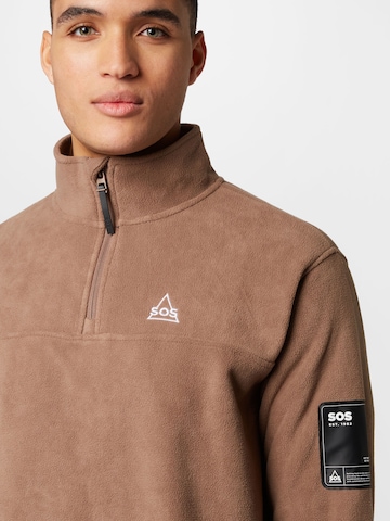 SOS Sweater 'Laax' in Brown