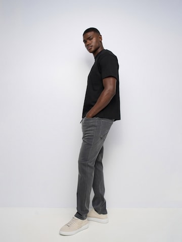 Regular Pantalon chino Salsa Jeans en gris
