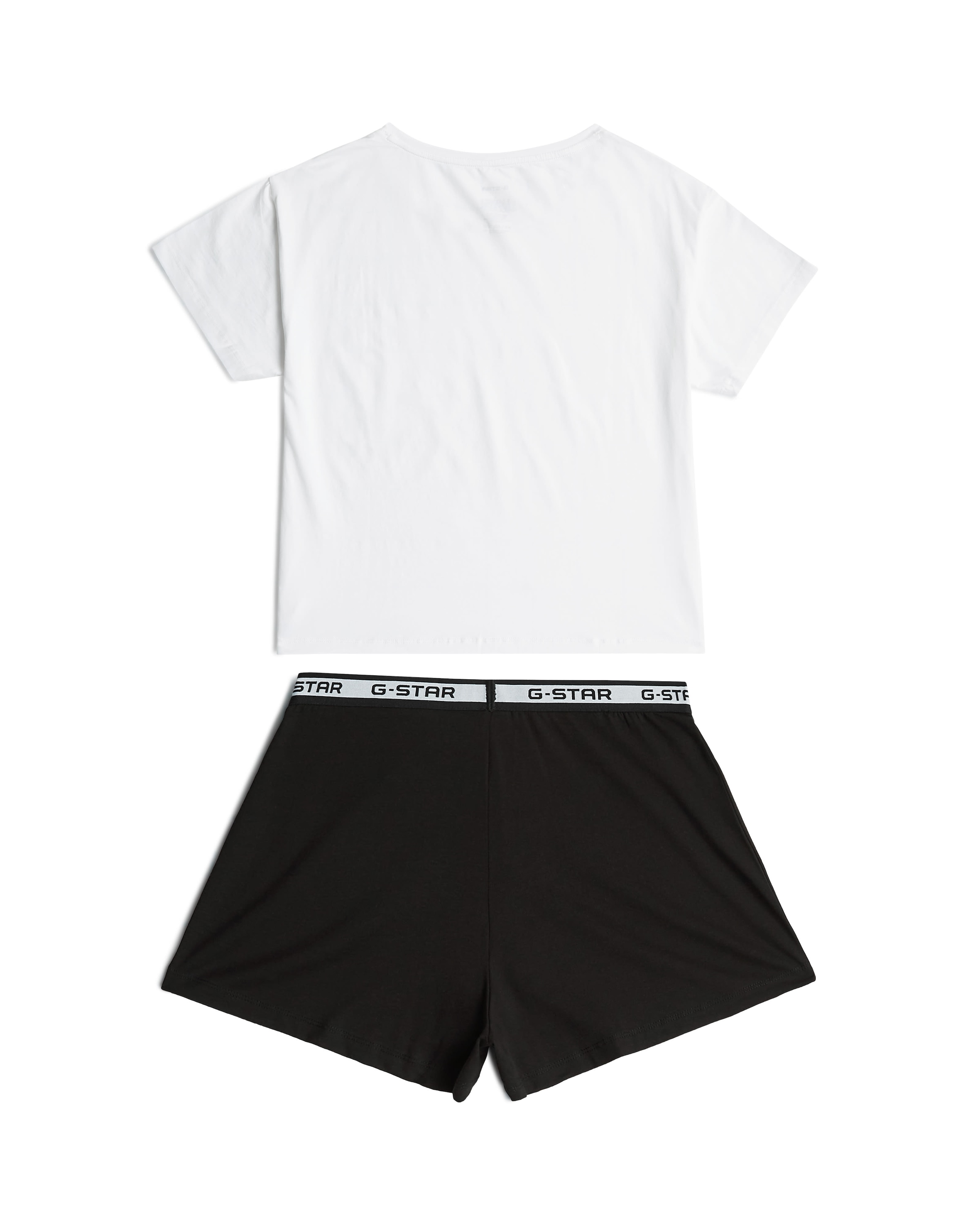 G-STAR Pyjama 'Tee and Short Pyjamas Set' in Zwart