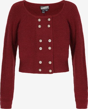 Cardigan 'Vintage' DreiMaster Vintage en rouge : devant