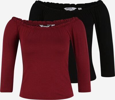 Dorothy Perkins (Petite) Koszulka w kolorze bordowy / czarnym, Podgląd produktu