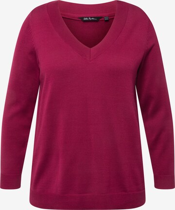 Pull-over Ulla Popken en rouge : devant