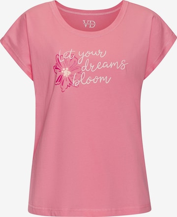 VIVANCE - Camiseta para dormir en rosa: frente