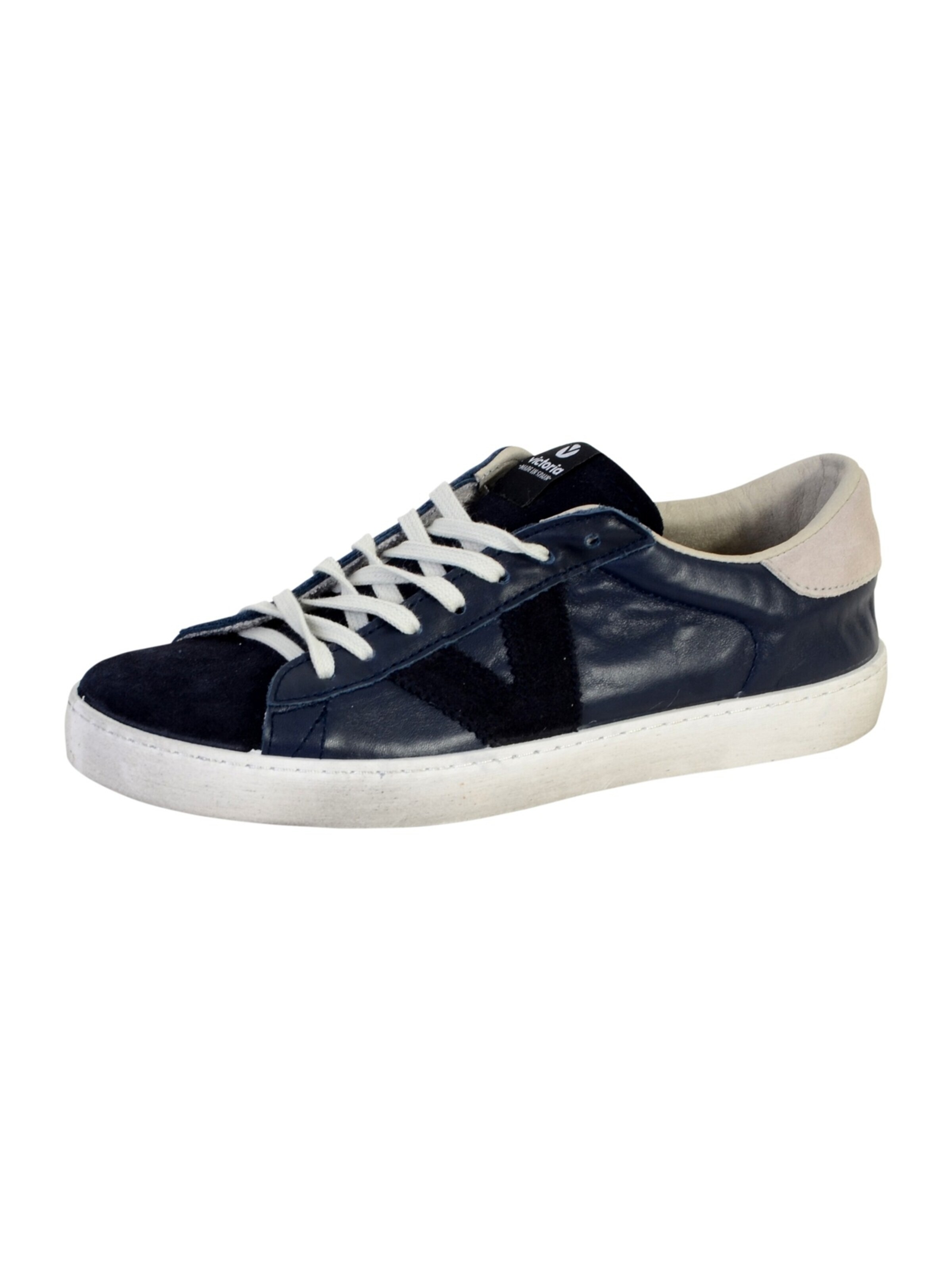 Chaussure de sport à lacets victoria en bleu : devant