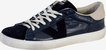 Chaussure de sport à lacets victoria en bleu : devant