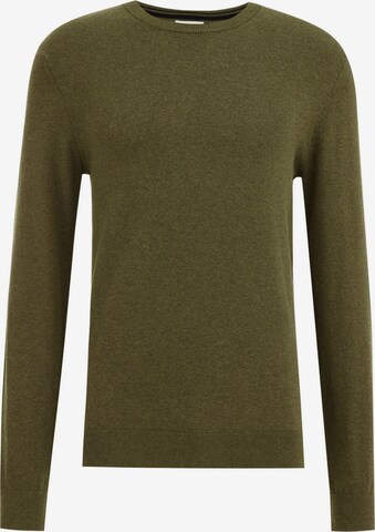 Pull-over WE Fashion en vert : devant