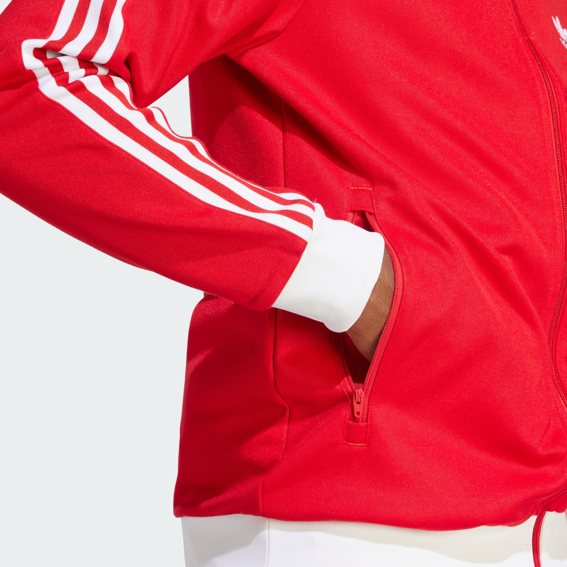 Survetement adidas beckenbauer rouge sale