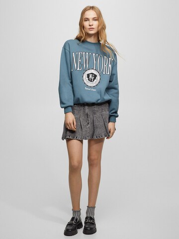 Pull&Bear Mikina – modrá