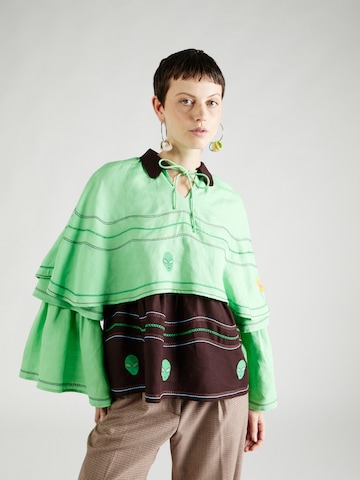 Helmstedt Bluza 'DAGNY' | zelena barva: sprednja stran