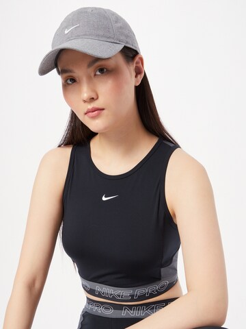 NIKE Top sportowy w kolorze czarny