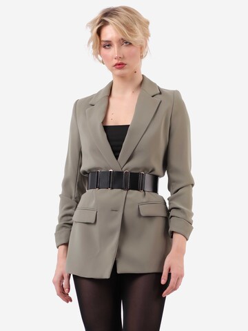 Haute Cuir - Cinturón 'Linked Wide Belt' en negro: frente