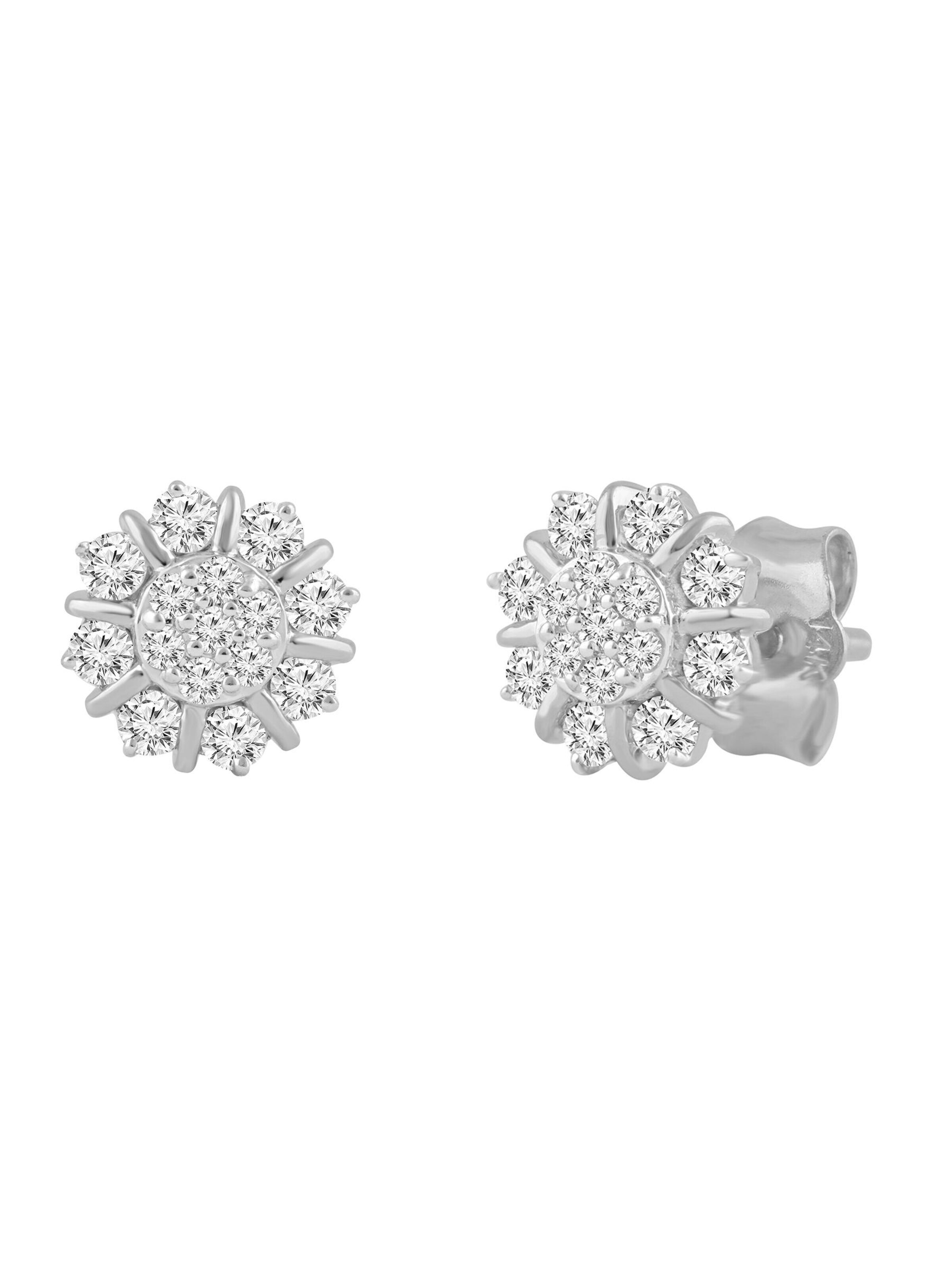 Diamant Exquis - Pendientes en plata