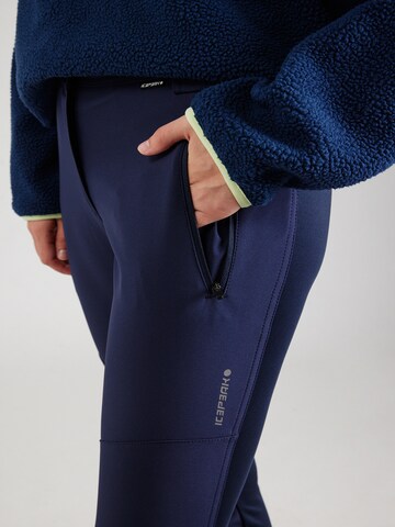 ICEPEAK Slimfit Outdoorbroek 'DORAL' in Blauw