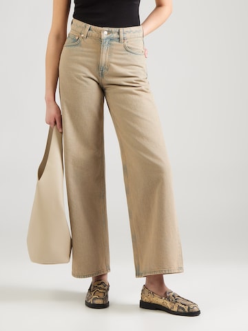 Wide Leg Jean & Other Stories en beige : devant