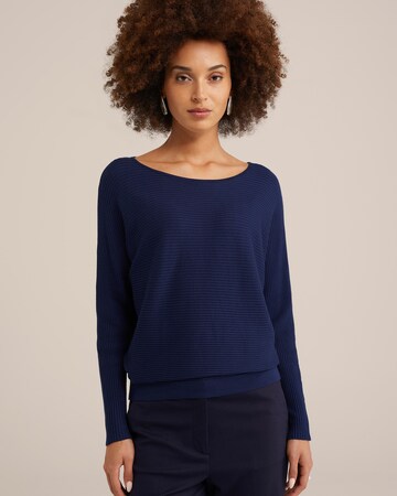 WE Fashion Sweater in Blue: front