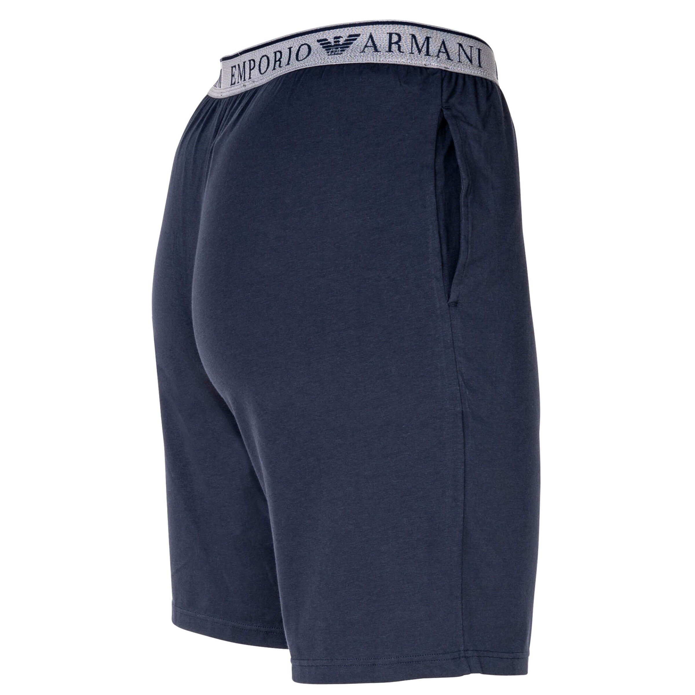 Emporio Armani Pyjama kort in Blauw