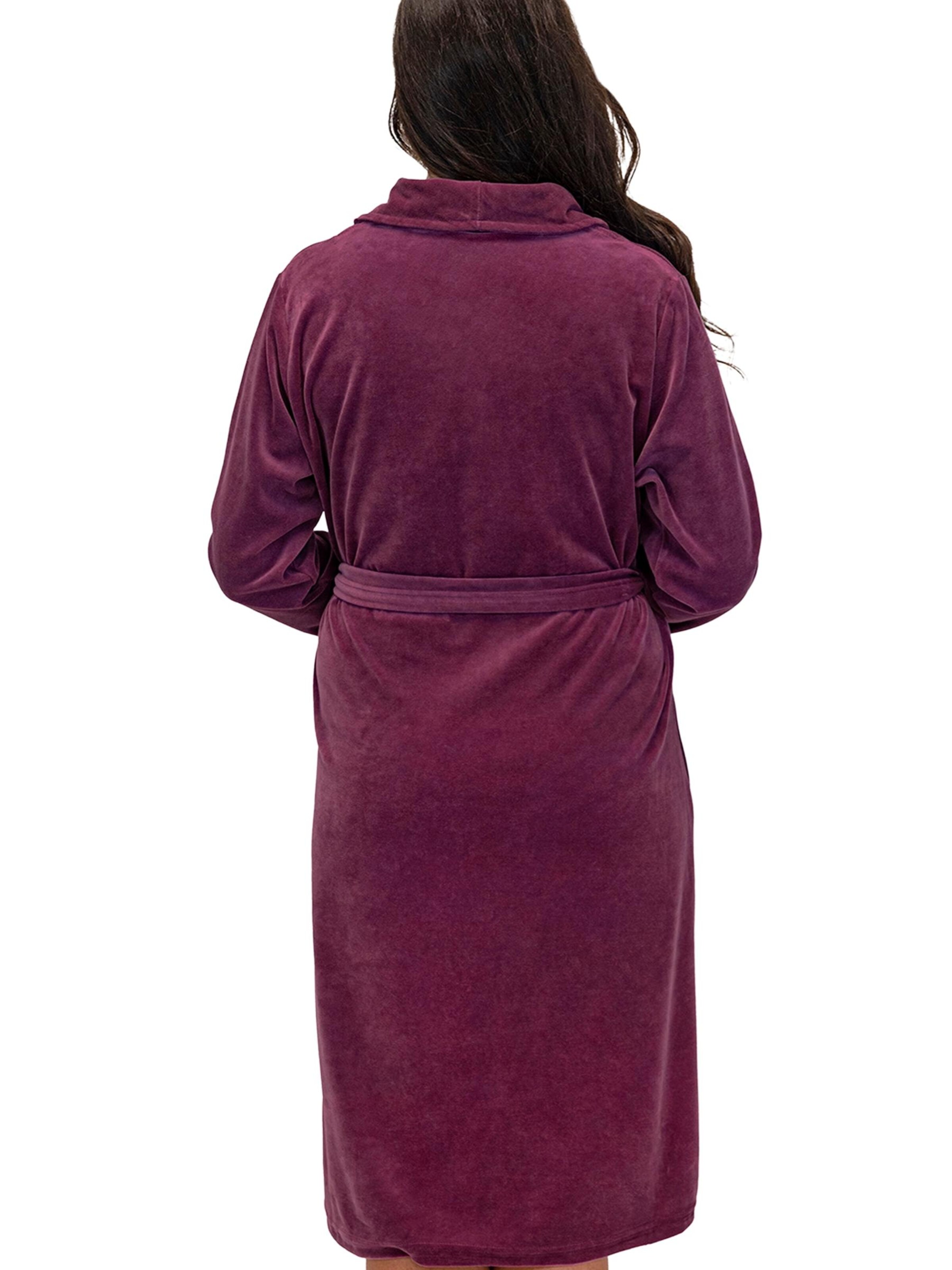 Vivisence Long Bathrobe '5022' in Purple