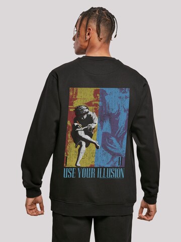 F4NT4STIC Sweatshirt 'Guns 'n' Roses Music Double Illusion' in Black