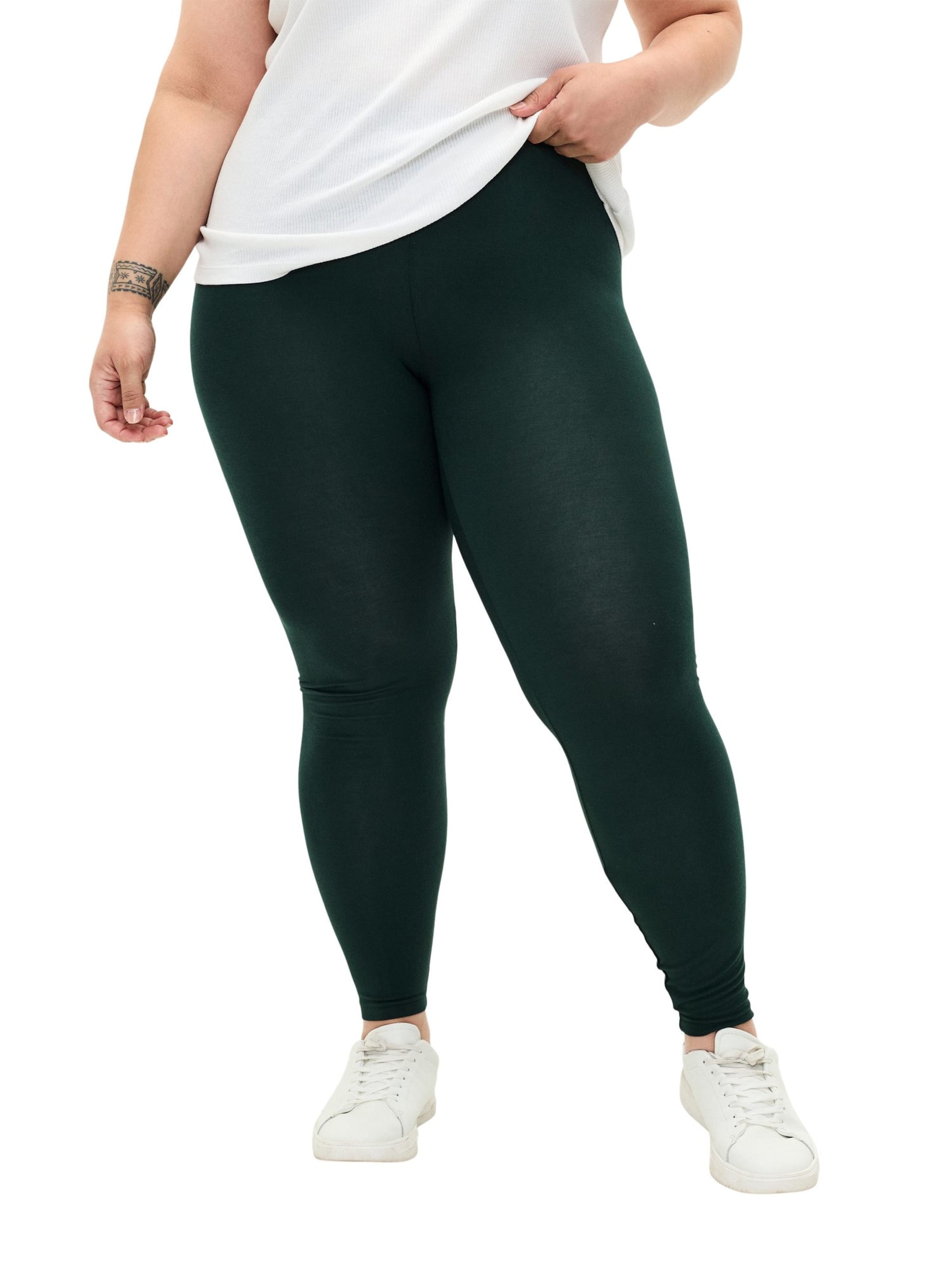 Skinny Leggings di Zizzi in verde: frontale