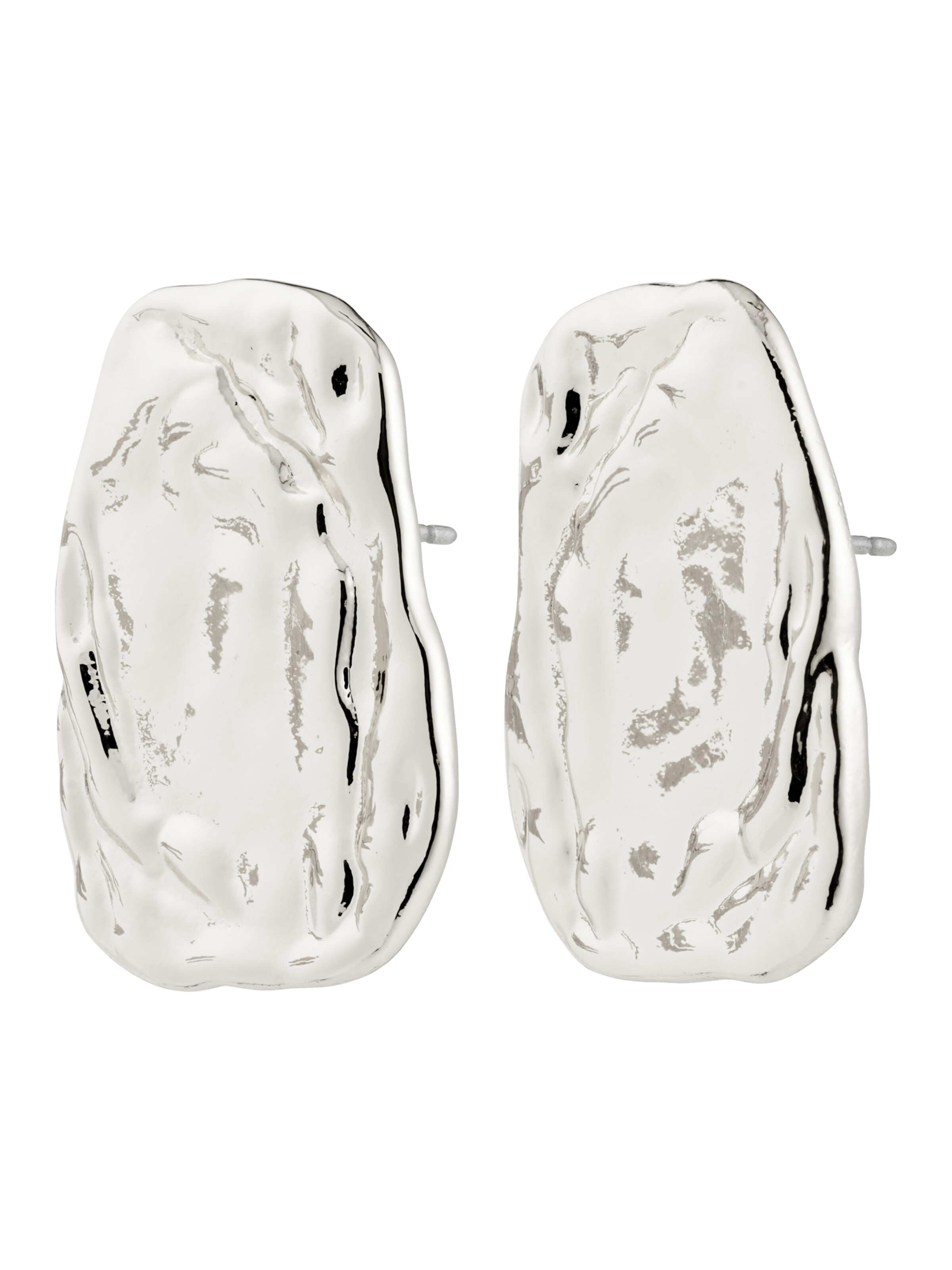 Pilgrim Kolczyki 'Shift' w kolorze srebrny: przód