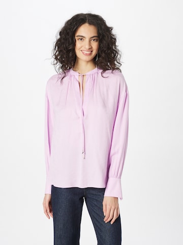 PATRIZIA PEPE - Blusa 'CAMICIA' em roxo: frente