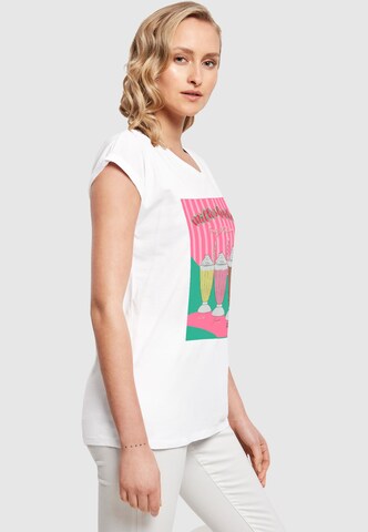 Mister Tee T-Shirt 'Milkshake' in Weiß