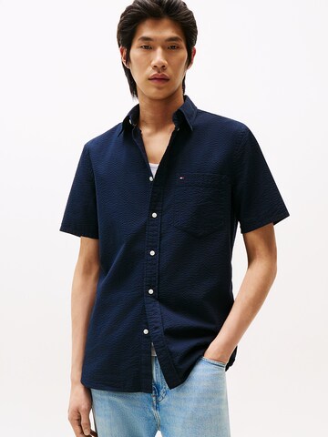 TOMMY HILFIGER Regular fit Button Up Shirt in Blue: front