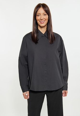 usha BLACK LABEL Blouse in Zwart: voorkant