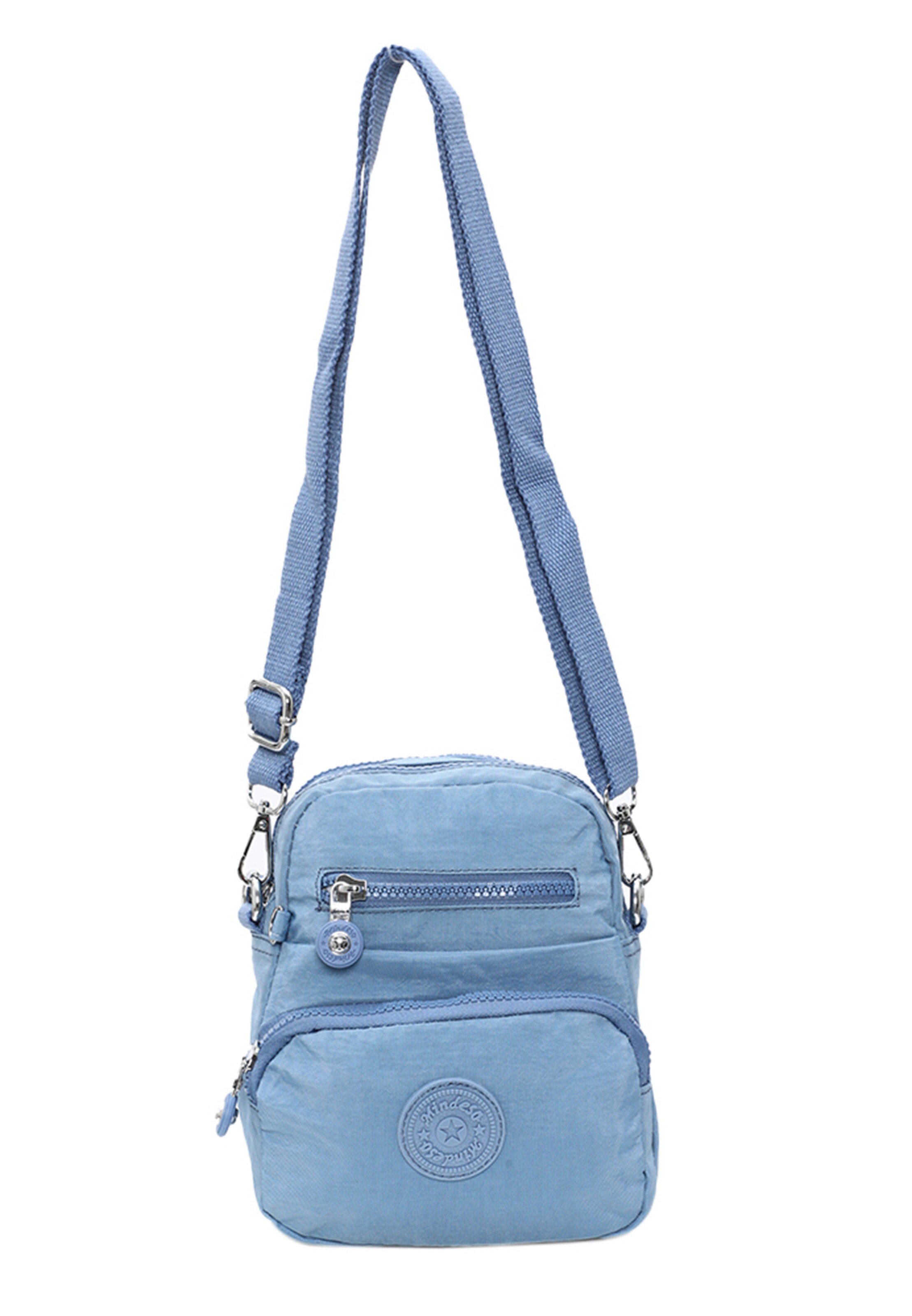 Mindesa - Mala de ombro em azul: frente