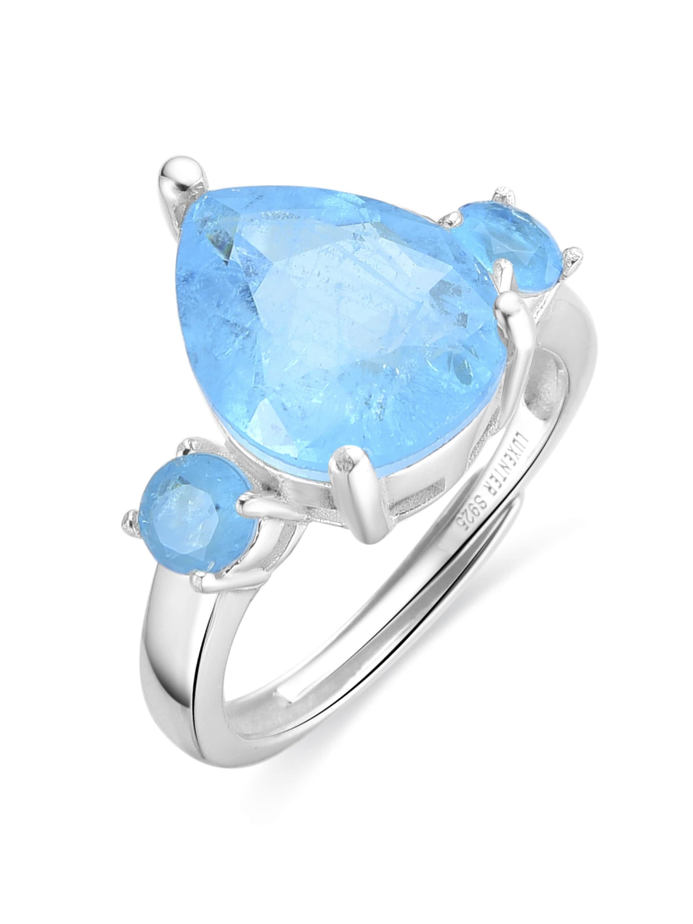 Luxenter Ring 'Larec' i sølv: forside