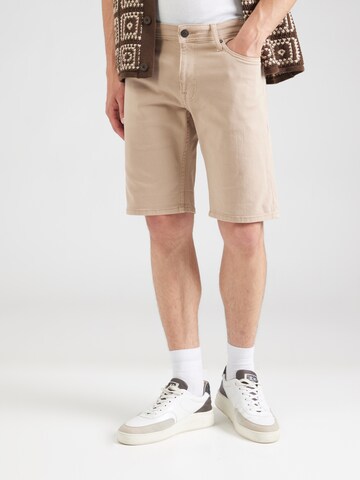 JACK & JONES Обычный Джинсы в Бежевый: спереди