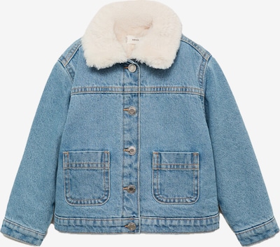 MANGO KIDS Välikausitakki 'Lisab' värissä sininen denim / luonnonvalkoinen, Tuotenäkymä