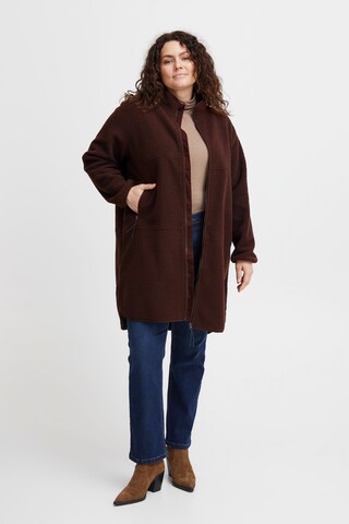 Fransa Curve Winter Jacket 'mila Ja 4' in Brown