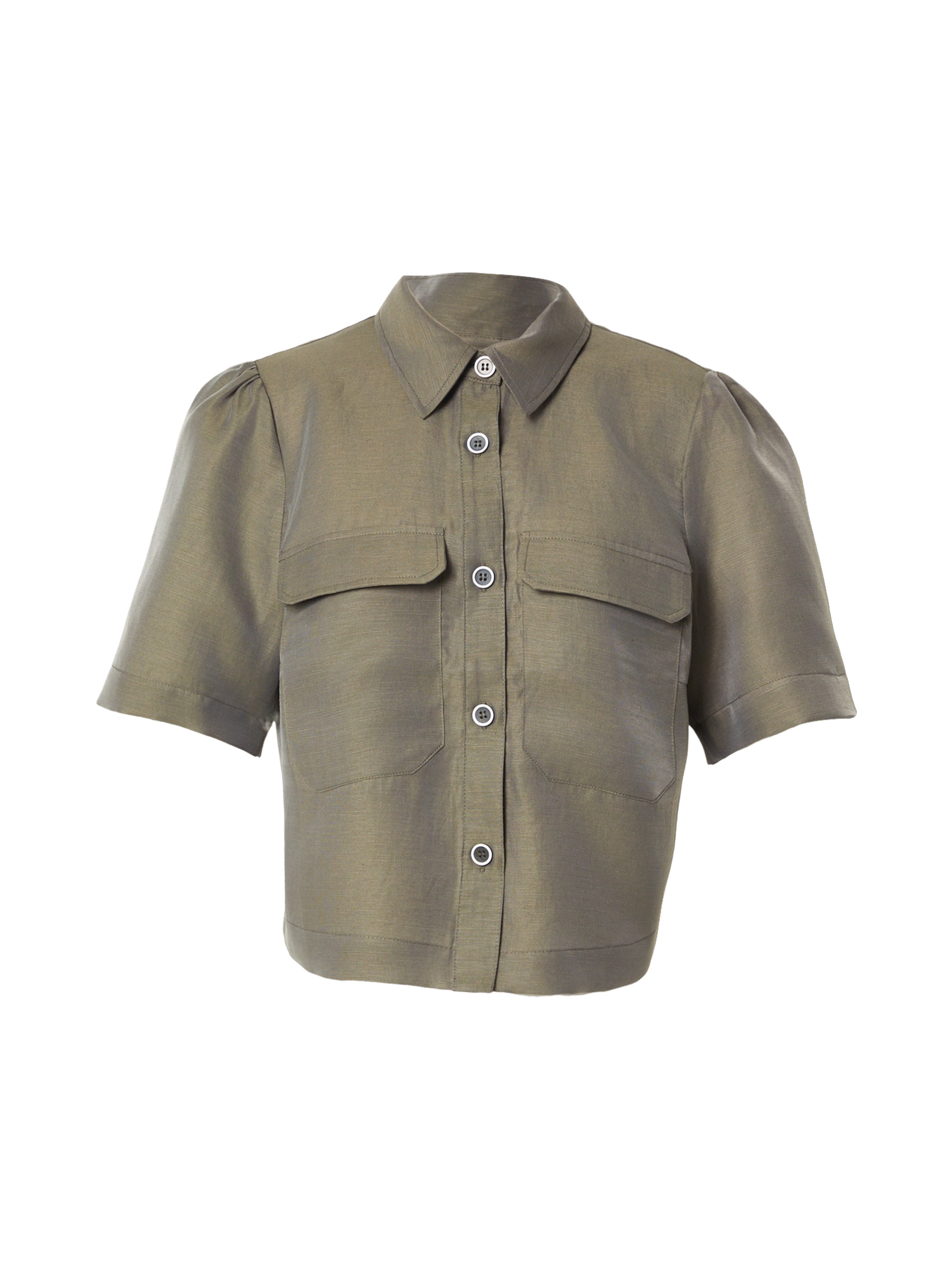 MORE & MORE - Blusa en verde: frente