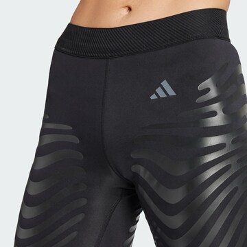 Skinny Pantalon de sport 'Adizero' ADIDAS PERFORMANCE en noir