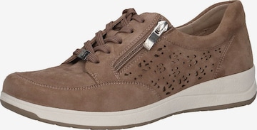 CAPRICE Sneakers laag in Bruin: voorkant