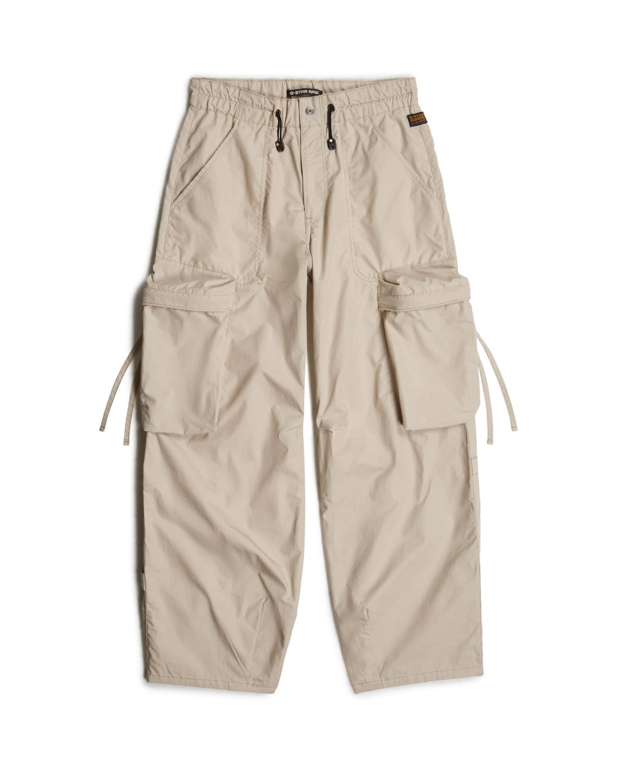G-STAR Loosefit Cargobroek in Beige: voorkant