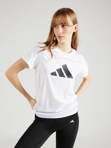 Maglia funzionale di ADIDAS PERFORMANCE in bianco: frontale