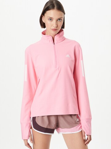 ADIDAS SPORTSWEAR Sports sweatshirt 'Own The Run ' in Pink: front