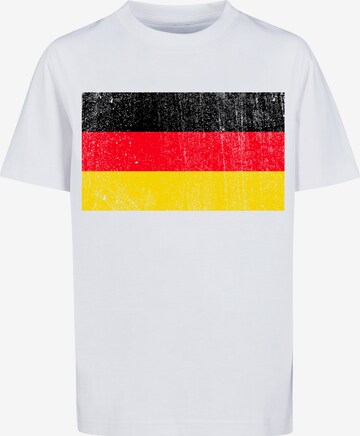 F4NT4STIC Shirt 'Deutschland Flagge' in Wit: voorkant