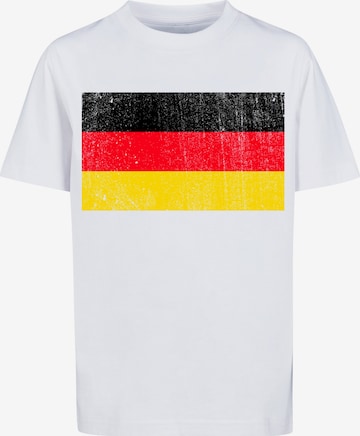 F4NT4STIC T-Shirt 'Deutschland Flagge' in Weiß: predná strana