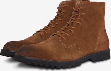BLEND Lace-Up Boots in Brown