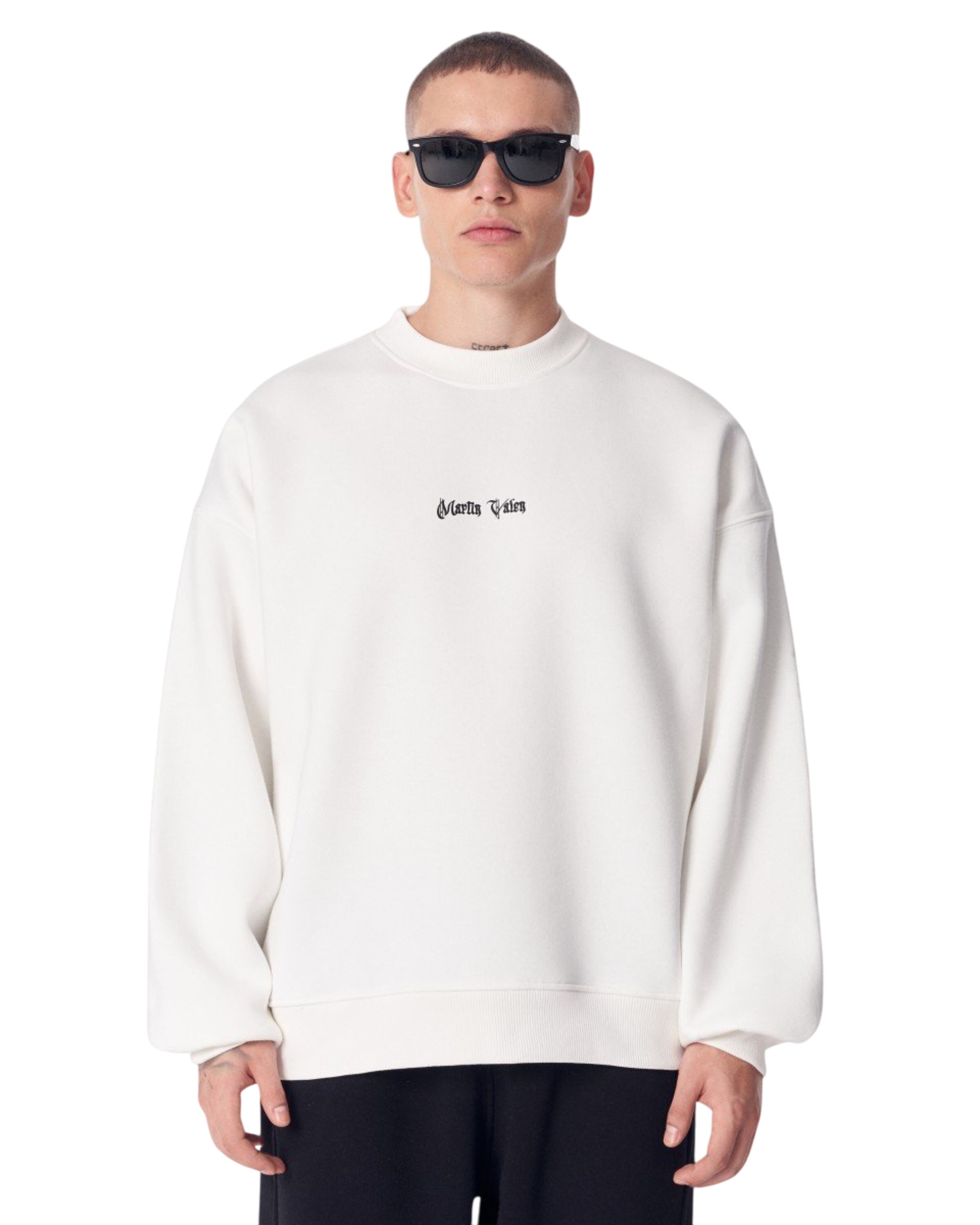 MARTIN VALEN Sweatshirt in Wit