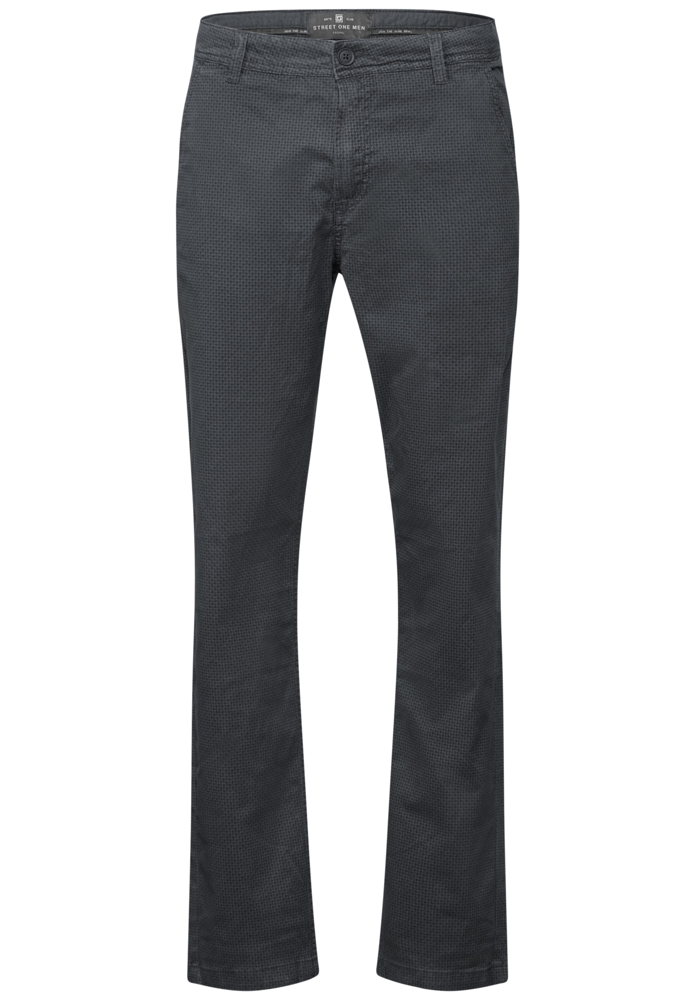 Street One MEN Regular Chino Pants in Grey: front