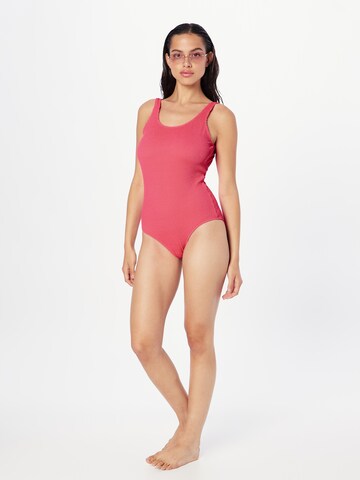 Monki Bustier Badpak in Roze