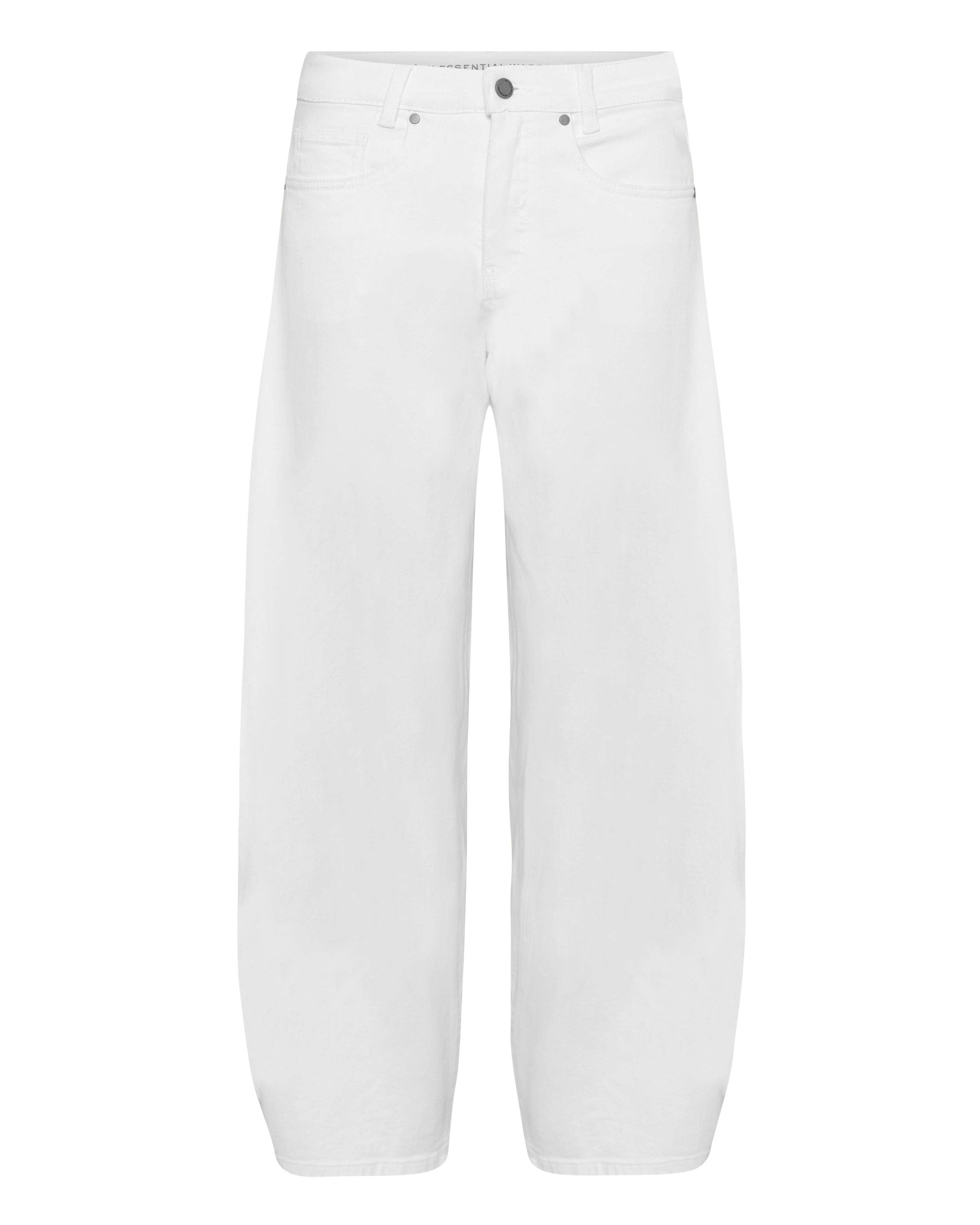 balta My Essential Wardrobe Barrel Džinsai 'MWHottie'